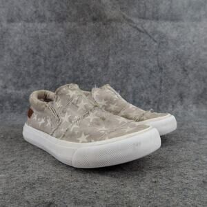Blowfish Shoes Kids 13 Sneakers Slip On Casual Distressed Canvas Trainers Stars